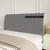 Houndstooth simples elástico em casa capa de cabeceira macia bolsa protetora capa elástica pano à prova de poeira capa de encosto uma geração de cabelo