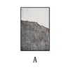 Arte de pared minimalista italiano de alta gama, pintura decorativa para pared de fondo de sofá de sala de estar, entrada, estudio, pintura sin marco estilo wabi-sabi