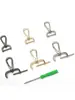 Hebilla de bolso accesorios cerradura de hardware hebilla de metal bolsa engrosada con hebilla colgante hebilla de mochila accesorios de hebilla de tornillo hebilla de bolso de cuero