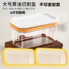 Dispensador de Mantequilla Cortador de Queso Bloque Almacenamiento Caja de Queso Herramienta para Queso y Mantequilla con Tapa para Congelar Refrigerador