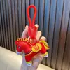 Llavero Mascota Año del Caballo 2026 Colgante de Bolsa de Buena Suerte y Atracción de Dinero para Año Nuevo Llavero de Coche para Pareja Pequeño Regalo