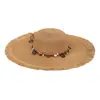 Nuevo Sombrero de Paja de Ala Ancha Primavera/Verano para Mujer, Protección Solar para la Playa, Protección UV, Sombrero de Sol a la Moda, Sombrero de Paja para Playa