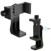 Acessórios para suporte de celular para transmissão ao vivo, tripé universal, adaptador de telefone, tablet, configuração com várias câmeras, suporta gravação horizontal e vertical