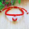 Pulsera de Hilo Rojo Tejida a Mano para el Éxito en los Exámenes, un Regalo para Estudiantes