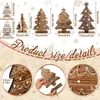 Decoraciones Navideñas de Madera Más Vendidas en Amazon Transfronterizas, Formas de Árbol de Navidad de Madera, Decoraciones para el Hogar con Ambiente