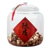 Tanque de almacenamiento cilíndrico para cáscara de mandarina grado alimenticio PC gran capacidad transparente tanque de almacenamiento de té pegamento para flores pegamento para peces tanque sellado de almacenamiento