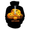 2021 Novo Moletom com Estampa Digital 3D de Halloween Transfronteiriço Pulôver com Capuz da Moda para Homens e Mulheres