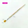 Pincel de Mango de Madera Natural con Cerdas de Nylon para Gouache, Acuarela, Pintura Acrílica, Pincel Plano Industrial para Principiantes y Niños