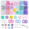 Caja de 12 Compartimentos Resina Plástico Hecho a Mano Collar Pulsera DIY Kit de Ensartado Set Accesorios para Ensartar Cuentas