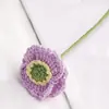 Regalo del Día del Maestro Flor Artificial de Amapola Hilo Crochet Ramo Adorno Venta al por Mayor Flor de Hilo Tejido Flor Artificial
