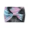 Diadema Tie-Dye Versión Amplia Europea y Americana de 18 cm de Ancho, Diadema Deportiva de Yoga Color Arcoíris, Diadema Elástica Absorbente de Sudor para Mujer