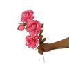 Leyouyi Peonías Artificiales de 4 Cabezas Flores Artificiales, Decoraciones Florales para Mesa de Sala de Estar, Arreglos Florales, Flores Artificiales para Boda