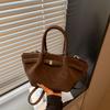 Bolsa Cesta de Legumes Retro Fosca Transfronteiriça para Mulheres, Nova Bolsa Saco de Alta Qualidade, Bolsa de Ombro Simples e Fashionável para o Dia a Dia