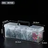 Organizador de Mano Caja de Almacenamiento para Tornillos Caja de Almacenamiento para Piezas Cajas para Herramientas Piezas Brocas para Taladro Clasificación de Herramientas Compartimentos Escritorio