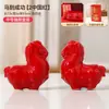 Adornos Creativos de Caballo de Cerámica, Escritorio Entrada Mesa de Centro, Decoración Suave para Estudio, Manualidades del Año del Caballo, Regalos