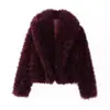 Venta Caliente de AliExpress ZA Comercio Exterior Transfronterizo Ropa de Mujer Abrigo Grande de Piel de Cordero Gruesa Nuevo Estilo de Invierno Piel
