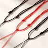 Collar de Cuerda Trenzada Hecha a Mano DIY Accesorios Lanyard Collar Todo Combinable Ajustable Sin Cuentas Fino Guirnalda Cuerda de Collar