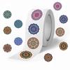 500 folhas/rolo rolo adesivo transfronteiriço quente padrão mandala adesivo material para conta de mão decorativo adesivo para selagem de envelope