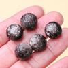 Joyería Jingdian, cuentas de meteorito de piedra de plata natural, agujero de planeta, joyería DIY, pequeño libro rojo, accesorios del mismo estilo, venta al por mayor