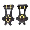 Variedad de ganchos y bucles para escalada exterior, tenazas de silicona de diez dientes para hielo, cubrezapatos antideslizantes de diez puntas para nieve, garras de nieve transfronterizas en stock