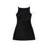 Venta al por mayor de ropa de mujer transfronteriza: Nuevo Vestido Elegante de Verano Estilo Francés Sencillo sin Hombros ni Tirantes Ajustado para Mujer