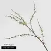 Flores Artificiais Simples e Naturais com Toque Realista, Galhos de Salgueiro Nevado para Decoração de Sala de Estar, Hotel, Lobby de Escritório de Vendas, Adereços de Fotografia e Arranjos de Flores de Mão