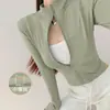 Chaqueta de Yoga de Terciopelo Fino para Mujer, Top de Fitness Versátil Casual Ajustado con Cuello Alto, Manga Larga Deportiva Transpirable de Corte Delgado para Primavera
