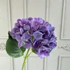Película Sensación Flor Falsa 3D Hortensia Simulada Individual Color Pintura al Óleo Flor Simulada de Alta Gama Arreglo Floral para Boda Arreglo Floral Flor Artificial