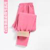 Pantalones cálidos de rodilla de lana de camello al por mayor para hombre, invierno, engrosados, forrados de polar, pantalones largos de pareja, para mediana edad y ancianos, ropa interior térmica, pantalones de mujer