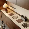 Mantel de Mesa Estilo Vintage para Aparador de Comedor, Impermeable y a Prueba de Aceite, Alfombrilla sin Lavado para Zapatero de Entrada, Alfombrilla a Prueba de Polvo para Aparador de Cinco Cajones y Vinoteca del Hogar