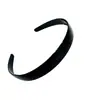 1,8cm Aro de Cabelo Simples Preto com Dentes de Plástico Brilhante Painel de Luz Faixa de Cabeça Lavagem Facial Esportes Fivela de Cabelo Pressionado Fivela de Cabeça