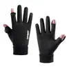 Guantes de Invierno para Hombre, a Prueba de Frío, Cálidos, Forrados de Felpa, Pantalla Táctil, Ciclismo al Aire Libre, Conducción, Motocicleta, Reparto, Dedos al Descubierto, Envío Gratis