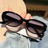 2337 Primavera Temprana Nuevo Estilo Transfronterizo Unisex Modernos Geniales Gafas de Sol Gafas de Sol al por Mayor Marco de Té Transparente Lente Negro Gris Gafas de Sol