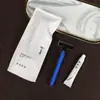 Conjunto de Escovas de Dente Descartáveis para Quartos de Hotel e Pousada, Feito de Materiais Ecológicos Como Papel Pedra Li Feng, com Design Selado Três Lados, Incluindo Pente e Lâmina de Barbear