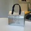 Bolsas Térmicas Plateadas para Llevar para Catering, Postres, Té de Leche, Bolsas de Empaque Desechables Comerciales de Tela No Tejida con Papel de Aluminio, en Stock, Engrosadas