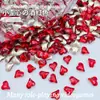 6*7mm Coração Torto Base Pontiaguda Formato Especial Diamante para Nail Art Pequeno Mini Joia para Nail Art Material para Polimento de Unhas Usável Atacado