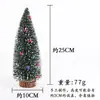 Itens de Decoração de Natal: Mini Árvore de Natal Artificial, Enfeite de Mesa para Atmosfera, Árvore de Natal com Agulhas de Pinheiro Cobertas de Neve
