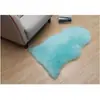 Alfombra de Felpa, Pelo Largo, Felpudo de Forma Irregular, Alfombra para Sala de Estar, Dormitorio, Mesita de Noche, Forma de Lana Artificial