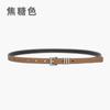 Cinturón Pequeño de Cuero Genuino para Mujer Jeans Moda Cinturón Combinable Delgado Decoración Estilo Ins Retro Simple Cinturón Corea del Sur