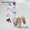 Arte de Uñas Japonés Tamaño Grande Pequeño Lazo Cinta Corbata Joyería Estilo Ins Color Aleación Uñas Accesorios DIY Lote