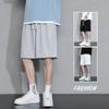 Shorts Casuales Grises para Hombre Verano Nuevo Marca de Moda Holgados para Correr Pantalones Deportivos para Hombre Ropa Exterior Pantalones Cinco Puntos