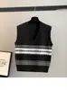 Chaleco de Punto Jacquard para Mujer, Ropa Exterior de Primavera y Otoño, Camisas para Vestir por Capas, Suéteres, Chalecos, Chalecos, Tops Interiores Estilo Preppy de Otoño e Invierno