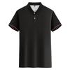Polo de seda de amoreira de alta qualidade, casual, macio, antibacteriano, respirável, durável, masculino, de verão, com lapela, manga curta, personalização de polo