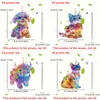 Pendente Pequeno Animal Colorido 2D Plano de Acrílico para Interior de Carro Decoração de Pingente Transfronteiriço Nova Amazon