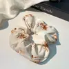Goma de pelo estilo perezoso Flor de pelo grande estilo coreano Bufanda cuadrada de alta gama para niña Cuerda para el pelo Banda elástica Cuerda para el pelo Accesorios para el pelo