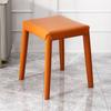 Silla de Montar Hogar Restaurante Lujo Ligero Alta Gama Silla para Mesa de Isla Diseñador Taburete Minimalista Silla de Comedor de Cuero Italiano