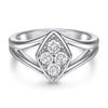 Anillo Europeo y Americano de Plata de Ley 925 con Zircón y Perla para Mujer, Anillo de Nicho de Gama Alta, Anillo de Diamante de Cuatro Garras, Anillo de Plata con Lazo