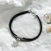 Estilo Férias na Praia Simples Dupla Camada Veludo Coreano Estrela do Mar Concha Pingente Contas Ajustável Tornozeleira Feminina