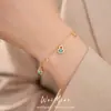 Calabaza de Zirconia Usada Vintage Chapada en Oro de 14K (Encaje/Calado) Pulsera Pulsera de Nuevo Estilo Chino Sentido del Diseño Joyería