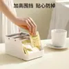 Caixa de Armazenamento de Mesa Fasola Cesta de Armazenamento de Lanches de Grande Capacidade para Dormitórios de Estudantes, Caixa de Armazenamento Empilhável para Sachês de Café e Chá